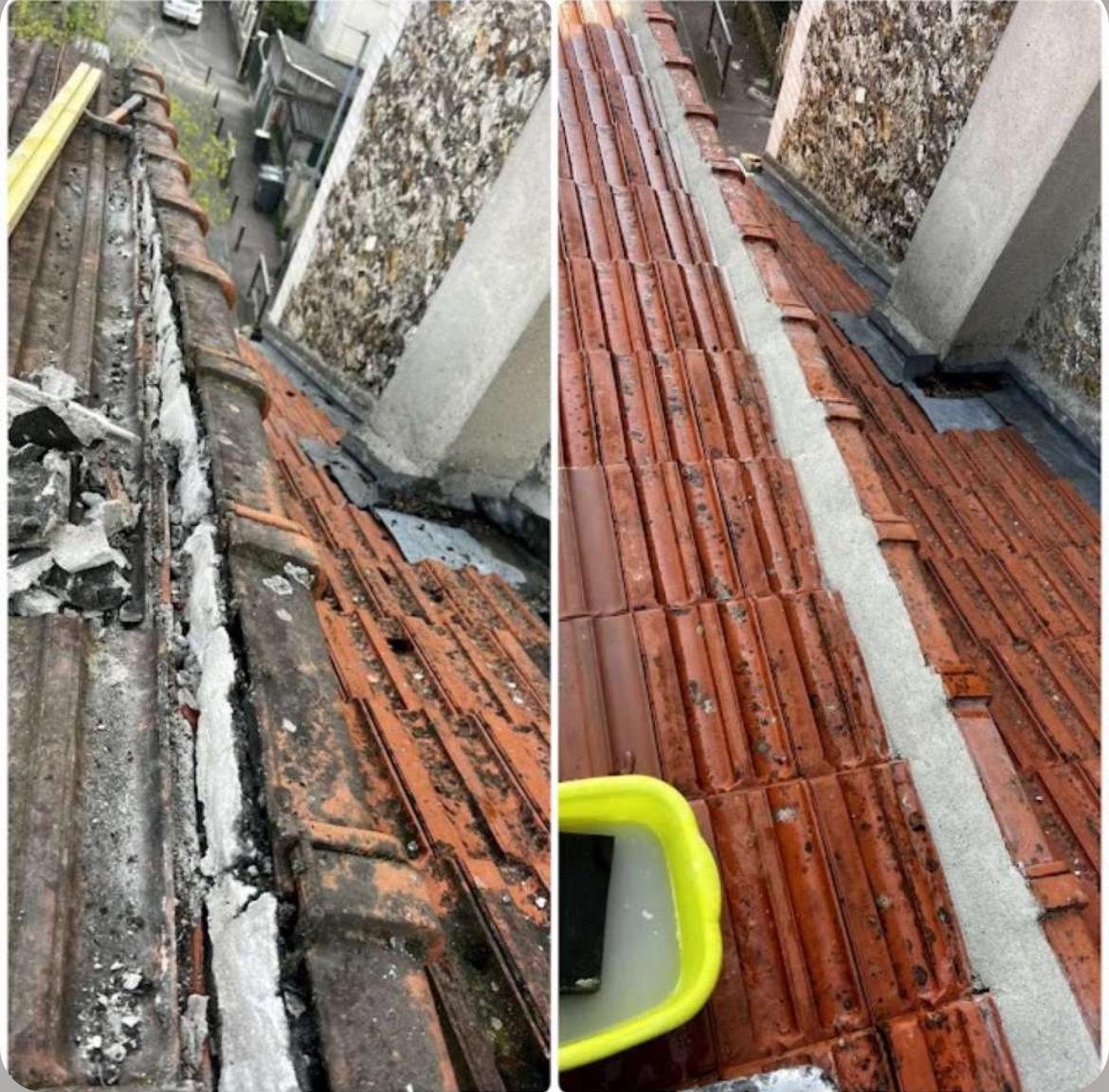 Détail de couverture terminée